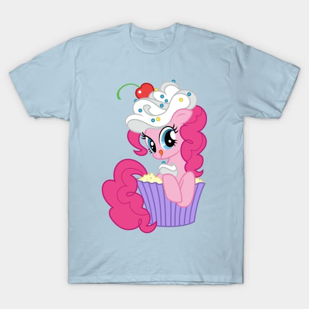 Pinkie Pie in a cupcake T-Shirt by CloudyGlow